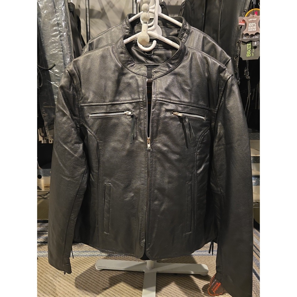 Daniel Smart DS 839 Storm Whisper Womens Leather Motorcycle Riding Jacket Large